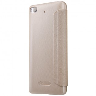 Чехол книжка c окошком Nillkin Sparkle Series для Xiaomi Mi 5S Gold
