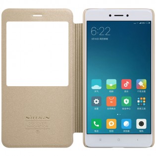 Чохол книжка Nillkin Sparkle Leather XIAOMI RedMi Note 4X Gold SP-LC HM-NOTE 4X