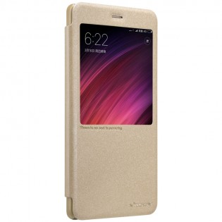 Чехол книжка Nillkin Sparkle Leather XIAOMI RedMi Note 4X Gold SP-LC HM-NOTE 4X