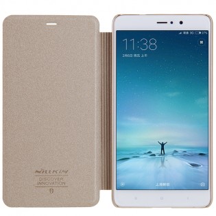 Чехол книжка Nillkin Sparkle Series для Xiaomi Mi 5S Plus Gold Q-LC XM 