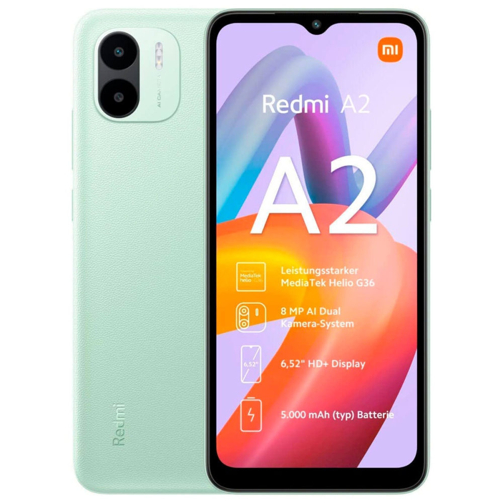 Смартфон Xiaomi Redmi A2 2/32GB Dual Sim Green EU/CE купить в Киеве: цена,  отзывы, описание, фото - miot.ua